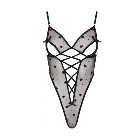 Эротическое боди с рисунком Passion LOVELIA BODY XXL/XXXL, black || Еротичний боді з малюнком Passion LOVELIA BODY XXL/XXXL, black || LOVELIA BODY black XXL/XXXL - Passion