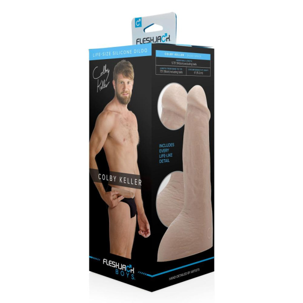 Фаллоимитатор Fleshjack Boys: Colby Keller Dildo, по слепку пениса порноактера