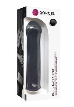 Удлиняющая насадка на член Dorcel LIQUID-SOFT XTEND (до +3,8см), с кольцом для мошонки || Подовжувальна насадка на член Dorcel LIQUID-SOFT XTEND (до + 3,8см), з кільцем для мошонки || Extension sleeve on penis to +3,8cm Dorcel LIQUID-SOFT XTEND, with ring for scrotum