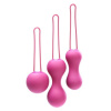Набор вагинальных шариков Je Joue - Ami Fuchsia, диаметр 3,8-3,3-2,7см, вес 54-71-100гр  + подарок косметичка || Набір вагінальних кульок Je Joue - Ami Fuchsia, діаметр 3,8-3,3-2,7см, вага 54-71-100гр  + подарунок косметичка || Set vaginal balls Je Joue - Ami Fuchsia