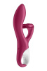 Вибратор кролик с тройным отростком Satisfyer Embrace me Berry, 2 мотора, диаметр 3,6 см || Вібратор-кролик із потрійним відростком Satisfyer Embrace me Berry, 2 мотори, діаметр 3,6 см || Vibrator hug with triple extension Satisfyer Embrace me Berry, 2 motors, diameter 3,6 cm