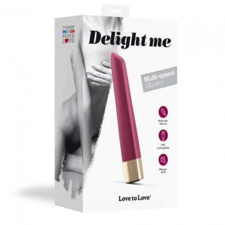 Мощный минивибратор Love To Love Delight Me Prune с мягким кончиком, 16 режимов работы || Потужний мінівібратор Love To Love Delight Me Prune з м'яким кінчиком, 16 режимів роботи || Powerful mini vibrator with soft tip Love To Love Delight Me Prune