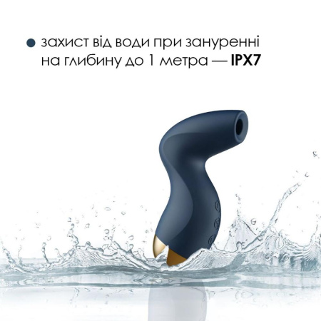 Вакуумный клиторальный стимулятор Svakom Pulse Pure Navy Blue, 5 режимов, 5 интенсивностей в каждом || Вакуумний кліторальний стимулятор Svakom Pulse Pure Navy Blue, 5 режимів, 5 інтенсивностей у кожному || Vacuum clitoral stimulator Svakom Pulse Pure Navy Blue, 5 modes, 5 different in each