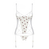 Корсет с подвязками, стринги Passion LOVELIA CORSET XXL/XXXL, white || Корсет з підв'язками, стрінги Passion LOVELIA CORSET XXL/XXXL, white || LOVELIA CORSET white XXL/XXXL - Passion