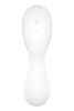 Вакуумний смарт-стимулятор із вібрацією Satisfyer Curvy Trinity 5 (White), керування зі смартфона