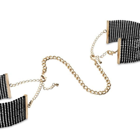 Наручники Bijoux Indiscrets Desir Metallique Handcuffs - Black, металлические, стильные браслеты || Наручники Bijoux Indiscrets Desir Metallique Handcuffs - Black, металеві, стильні браслети || Handcuffs Bijoux Indiscrets Desir Metallique Handcuffs - Black, in atlas packaging