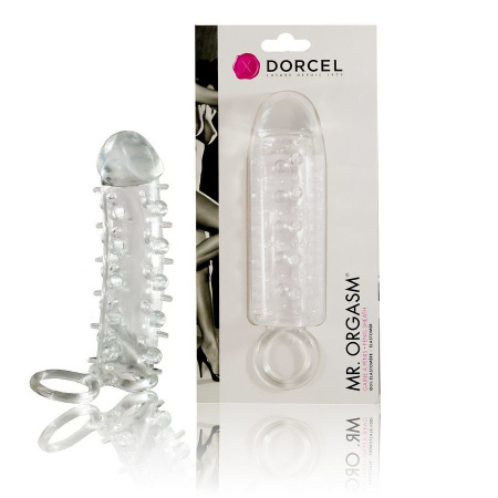 Насадка на член Dorcel Mr. Orgasm с кольцом для мошонки, ультрастимулирующий рельеф || Насадка на член Dorcel Mr. Orgasm з кільцем для мошонки, ультрастимулювальний рельєф || Nozzle to a member with a stimulating relief of Dorcel Mr. Orgasm with a ring for scrotum