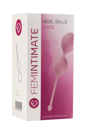 Вагинальные шарики Femintimate Kegel Balls, диаметр 3,5 см, масса 77 г || Вагінальні кульки Femintimate Kegel Balls, діаметр 3,5 см, маса 77 г || Double simulator balls Femintimate Kegel Balls