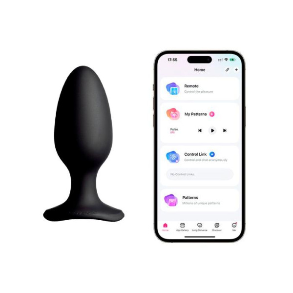 Анальная смарт-вибропробка Lovense Hush 2, размер L