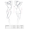 Боди монокини с глубоким декольте Passion OTAVIA BODY S/M, black || Боді монокіні з глибоким декольте Passion OTAVIA BODY S/M, black || Bodysuit monokini with deep neckline OTAVIA BODY black S/M - Passion
