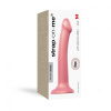 Насадка для страпона Strap-On-Me Mono Density Dildo Rose M, диам. 3,3см, однослойный силикон, гибкий || Насадка для страпону Strap-On-Me Mono Density Dildo Rose M, діам. 3,3 см, одношаровий силікон, гнучк || Dildo for denim Strap-On-Me Mono Density Dildo Rose M, 18x3,3cm
