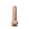 Фалоімітатор SilexD Tomas Real Skin Flesh MODEL 1, реалістичний, на присосці, діаметр 4,9 см