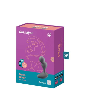 Смарт-массажер простаты Satisfyer Deep Diver Grey || Смарт-масажер простати Satisfyer Deep Diver Grey || Smart-prostate massager Satisfyer Deep Diver Grey