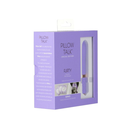 Роскошный вибратор Pillow Talk Flirty Purple Special Edition, Сваровски, повязка на глаза+игра || Розкішний вібратор Pillow Talk Flirty Purple Special Edition, Сваровскі, пов’язка на очі+гра || Luxurious vibrator Pillow Talk Flirty Purple Special Edition, Swarovski, dressing on eye+game