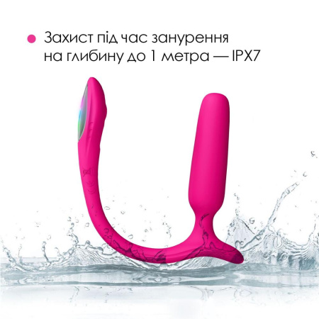 Анальна смарт-вібропробка Lovense Lush Anal, дуже потужна, LED-підсвічування