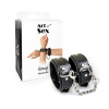 Наручники из экокожи Art of Sex - Handcuffs Emoji, цвет черный || Наручники із екошкіри Art of Sex - Handcuffs Emoji, колір чорний || 