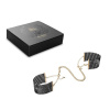 Наручники Bijoux Indiscrets Desir Metallique Handcuffs - Black, металлические, стильные браслеты || Наручники Bijoux Indiscrets Desir Metallique Handcuffs - Black, металеві, стильні браслети || Handcuffs Bijoux Indiscrets Desir Metallique Handcuffs - Black, in atlas packaging