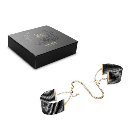 Наручники Bijoux Indiscrets Desir Metallique Handcuffs - Black, металлические, стильные браслеты || Наручники Bijoux Indiscrets Desir Metallique Handcuffs - Black, металеві, стильні браслети || Handcuffs Bijoux Indiscrets Desir Metallique Handcuffs - Black, in atlas packaging
