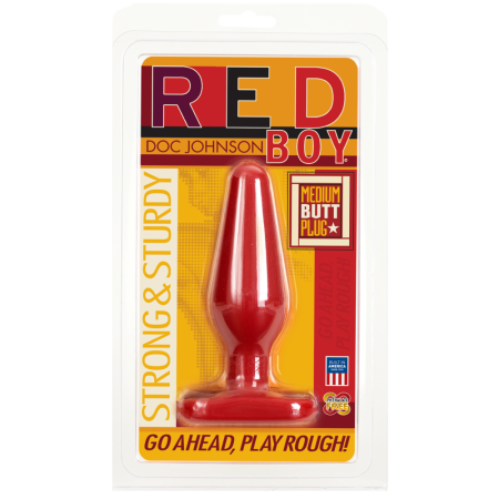 Анальная пробка Doc Johnson Red Boy - Medium 5.5 Inch, макс. диаметр 4см || Анальна пробка Doc Johnson Red Boy - Medium 5.5 Inch, макс. діаметр 4 см || Anal plug Doc Johnson Red Boy - Medium 5.5 Inch, diameter 4cm