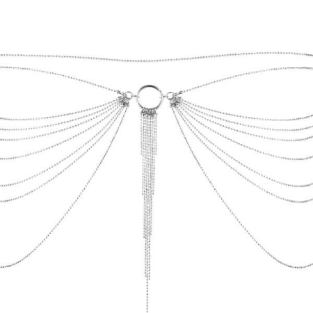 Цепочка трусики или лиф Bijoux Indiscrets Magnifique Waist Chain - silver, украшение на тело || Ланцюжок трусики або ліф Bijoux Indiscrets Magnifique Waist Chain - silver, прикраса на тіло || Chain panties or bodice Bijoux Indiscrets Magnifique Waist Chain - silver