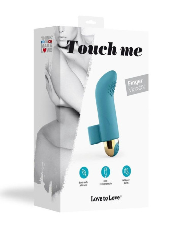 Вибратор на палец Love To Love TOUCH ME PETROLE перезаряжаемый, мощный мотор || Вібратор на палець Love To Love TOUCH ME PETROLE перезаряджуваний, потужний мотор || Vibrator on finger TOUCH ME PETROLE