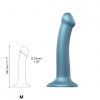 Насадка для страпона Strap-On-Me Mono Density Dildo Blue M, диам. 3,3см, однослойный силикон, гибкий || Насадка для страпону Strap-On-Me Mono Density Dildo M Blue, діам. 3,3 см, одношаровий силікон, гнучк || Dildo sleeve for denim Strap-On-Me Mono Density Dildo Blue M, 18x3,3cm
