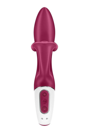 Вибратор кролик с тройным отростком Satisfyer Embrace me Berry, 2 мотора, диаметр 3,6 см || Вібратор-кролик із потрійним відростком Satisfyer Embrace me Berry, 2 мотори, діаметр 3,6 см || Vibrator hug with triple extension Satisfyer Embrace me Berry, 2 motors, diameter 3,6 cm