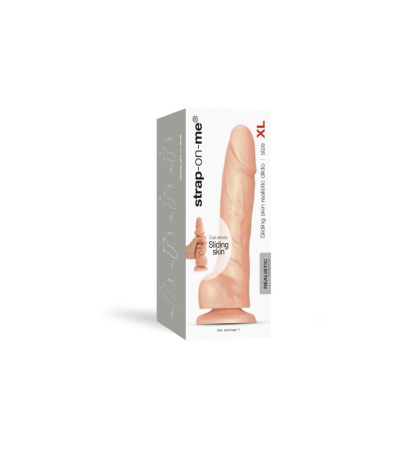 Реалистичный фаллоимитатор Strap-On-Me Sliding Skin Realistic Dildo Vanille XL, эффект подвижной кож || Реалістичний фалоімітатор Strap-On-Me Sliding Skin Realistic Dildo Vanille XL, ефект рухливої шкіри || 