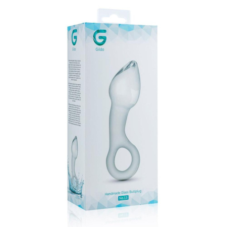 Стеклянный стимулятор простаты Gildo Glass Prostate Plug No. 13 || Скляний стимулятор простати Gildo Glass Prostate Plug No. 13 || Glass anal stimulator Gildo Glass Prostate Plug No. 13