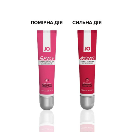 Возбуждающий гель для клитора JO SPICY WARMING (10 мл) разогревающий || Збуджувальний гель для клітора JO SPICY WARMING (10 мл), розігрівальний || Exciting gel for clitoris System JO SPICY WARMING warming, 10ml