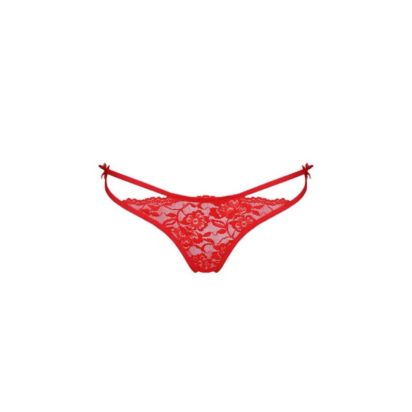 Трусики с завязочками по бокам Passion Exclusive WARDA THONG XXL/XXXL, red