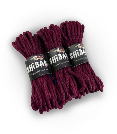 Джутовая веревка для Шибари Feral Feelings Shibari Rope, 8 м фиолетовая || Джутова мотузка для шібарі Feral Feelings Shibari Rope, 8 м фіолетова || Jute color ropes for shibari Feral Feelings Shibari Rope, 8m