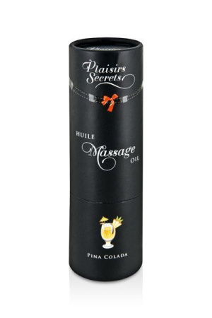 Массажное масло Plaisirs Secrets Pina Colada (59 мл) с афродизиаками, съедобное, подарочная упаковка || Масажна олія Plaisirs Secrets Pina Colada (59 мл) з афродизіаками, їстівна, подарункове паковання || Edible ml oil with aphrodisiacs Plaisirs Secrets Pina Colada (Piña colada)
