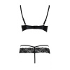 Комплект белья Passion Exclusive NORTH SET XXL/XXXL, black, лиф и трусики с элементами под латекс || Комплект білизни Passion Exclusive NORTH SET XXL/XXXL, black, ліф і трусики з елементами під латекс || Set lingerie NORTH SET black XXL/XXXL - Passion Exclusive: bodice and panties with elements under latex