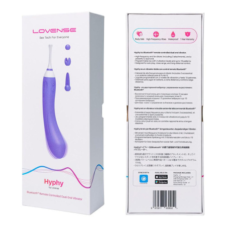Двусторонний смарт вибратор Lovense Hyphy || Двосторонній смарт-вібратор Lovense Hyphy || Smart Vibrator Lovense Hyphy