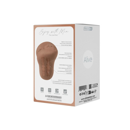 Мастурбатор Alive Mia Super Realistic Masturbator XL Caramel || Мастурбатор Alive Mia Super Realistic Masturbator XL Caramel || 