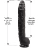 Фаллоимитатор Doc Johnson Dick Rambone Cock Black, диаметр 6см, длина 42см, ПВХ || Фалоімітатор Doc Johnson Dick Rambone Cock Black, діаметр 6 см, довжина 42 см, ПВХ || 