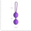 Вагинальные шарики Adrien Lastic Geisha Lastic Balls Mini Violet (S), диаметр 3,4см, масса 85г || Вагінальні кульки Adrien Lastic Geisha Lastic Balls Mini Violet (S), діаметр 3,4 см, маcа 85 г || Simulator balls Adrien Lastic Geisha Lastic Balls Mini Violet (S), diameter 3,4cm