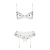 Сексуальный комплект с поясом для чулок Passion LOVELIA SET XXL/XXXL, white || Сексуальний комплект з поясом для панчіх Passion LOVELIA SET XXL/XXXL, white || LOVELIA SET white XXL/XXXL - Passion