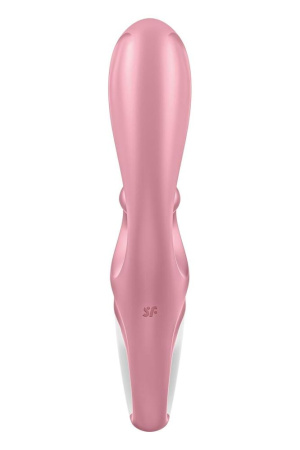 Смарт вибратор кролик Satisfyer Hug Me Pink, 2 мотора, диаметр 4,2см, широкая клиторальная часть || Смарт вібратор-кролик Satisfyer Hug Me Pink, 2 мотори, діаметр 4,2см, широка кліторальна частина || Smart vibrator hug Satisfyer Hug Me Pink, 2 motors, diameter 4,2cm, wide hug part