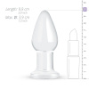 Стеклянная анальная пробка Gildo Glass Buttplug No. 24 || Скляна анальна пробка Gildo Glass Buttplug No. 24 || Glass anal plug Gildo Glass Buttplug No.24, 9,9x3,9cm