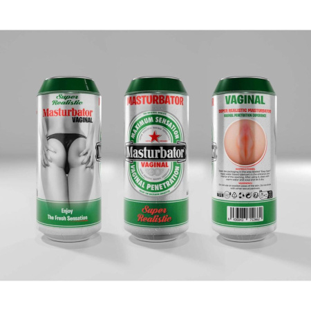 Мастурбатор-вагина Alive Heineken Vagina II в виде банки пива, реалистичный || Мастурбатор-вагіна Alive Heineken Vagina II у вигляді банки пива, реалістичний || 