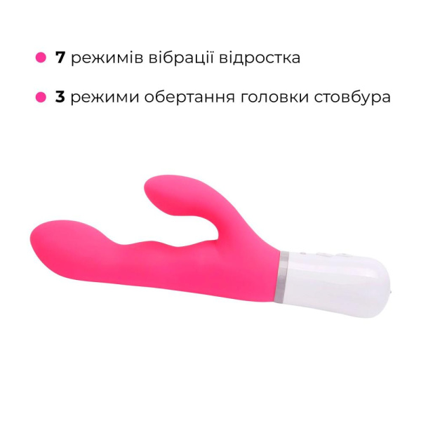 Смарт вибратор-кролик Lovense Nora с вращающимся стволом