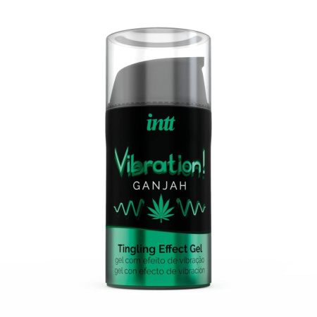Жидкий вибратор Intt Vibration Ganjah (15 мл), густой гель, необычный вкус, действует до 30 минут || Рідкий вібратор Intt Vibration Ganjah (15 мл), густий гель, незвичайний смак, діє до 30 хвилин || Liquid vibrator for couples Intt Vibration Ganjah, 15ml