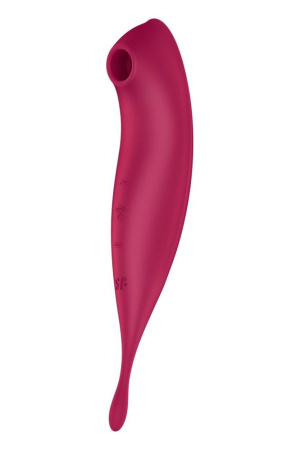 Смарт-вибратор для клитора с вакуумной стимуляцией Satisfyer Twirling Pro+ dark red || Смарт-вібратор для клітора з вакуумною стимуляцією Satisfyer Twirling Pro+ dark red || Smart for clitoris with vacuum stimulation Satisfyer Twirling Pro+ dark red