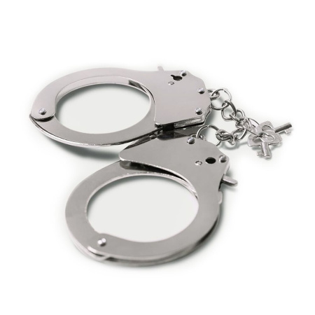 Наручники металлические Adrien Lastic Handcuffs Metallic (полицейские) || Наручники металеві Adrien Lastic Handcuffs Metallic (поліцейські) || Police rivets handcuffs Adrien Lastic Handcuffs Metallic
