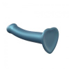 Насадка для страпона Strap-On-Me Mono Density Dildo Blue M, диам. 3,3см, однослойный силикон, гибкий || Насадка для страпону Strap-On-Me Mono Density Dildo M Blue, діам. 3,3 см, одношаровий силікон, гнучк || Dildo sleeve for denim Strap-On-Me Mono Density Dildo Blue M, 18x3,3cm