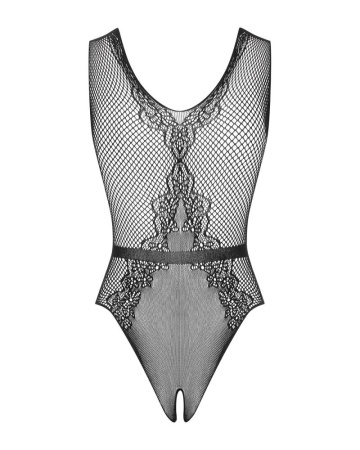 Сетчатый бодистокинг с доступом Obsessive B115 teddy S/M/L, черный || Сітчастий бодістокінг з доступом Obsessive B115 teddy S/M/L, чорний || B115 Body Black Obsessive