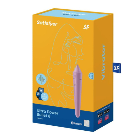 Смарт мінівібратор Satisfyer Ultra Power Bullet 8 Lilac