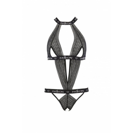 Полупрозрачное боди с вырезами Passion Exclusive Mirajane Body black XXL/XXXL, black || Напівпрозоре боді з вирізами Passion Exclusive Mirajane Body black XXL/XXXL, black || Erotic bodysuit MIRAJANE BODY black XXL/XXXL - Passion Exclusive